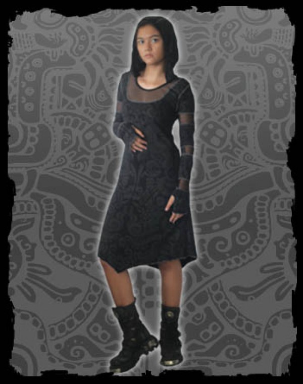 Inanna Dress Fullprint - Aztek Tribal print Nr. 225